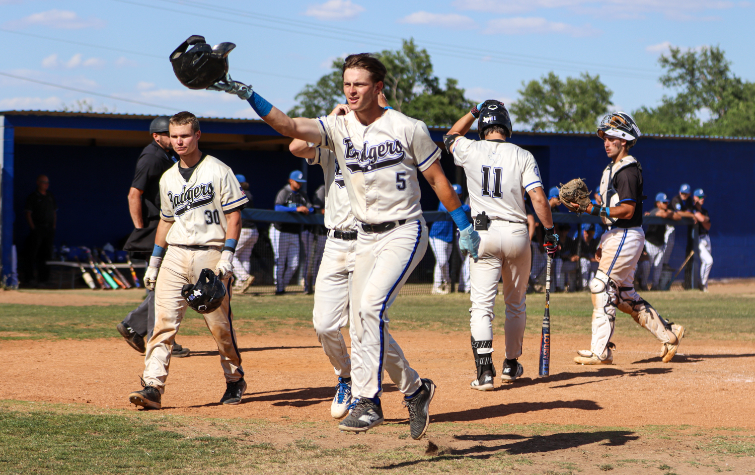 Colton McClure homer celebration