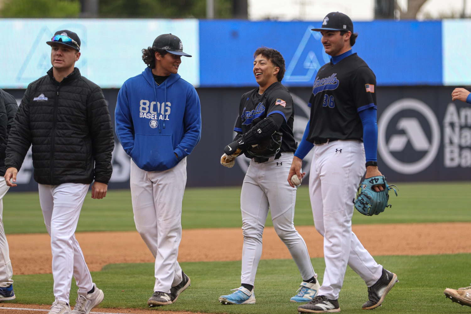 Dylan Ray is celebrating a run-rule walk-off vs. Clarendon at Hodgetown.
